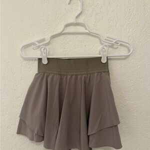 Lululemon Taupe Flared Skirt